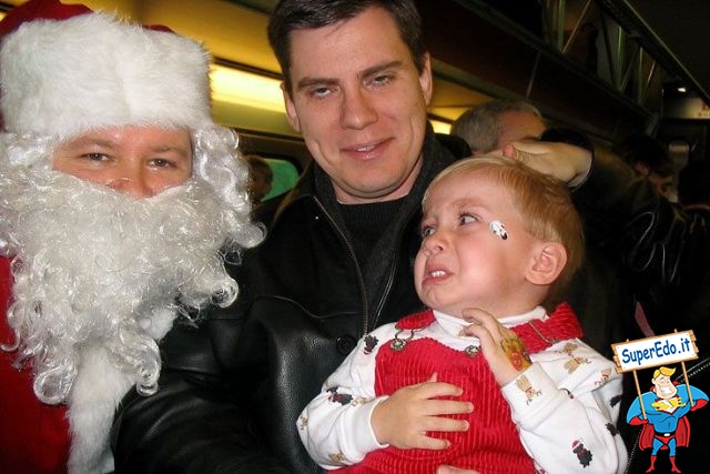 assustado papai noel